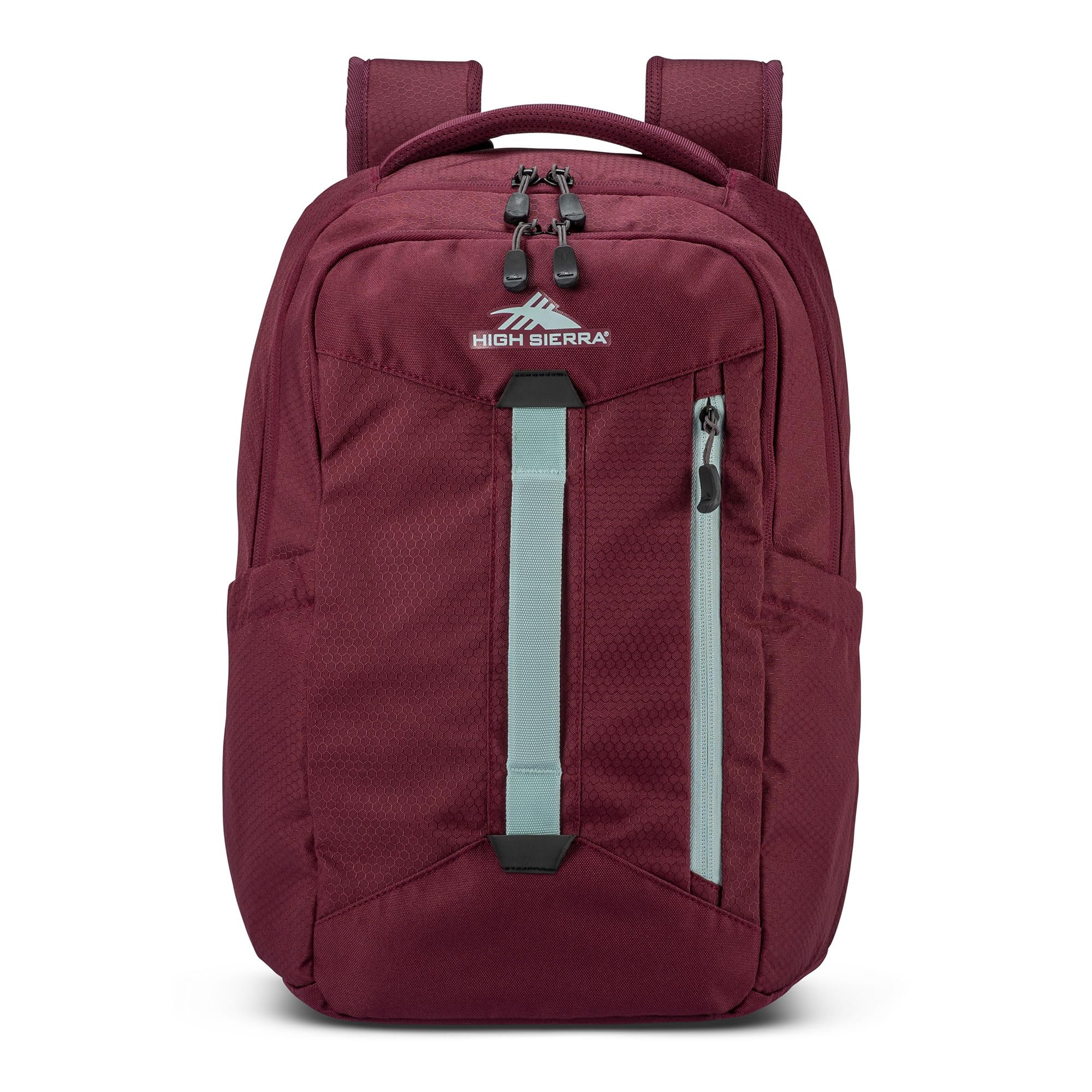 High Sierra Everyday Backpack with Device Sleeve and Adjustable Straps, Maroon