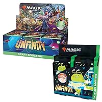 Magic The Gathering Unfinity Bundle – Includes 1 Draft Booster Box + 1 Collector Booster Box