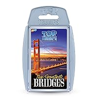 Top Trumps Card Game The Greatest Bridges - Family Games for Kids and Adults - Learning Games - Kids Card Games for 2 Players and More - Kid War Games - Card Wars - for 6 Plus Kids