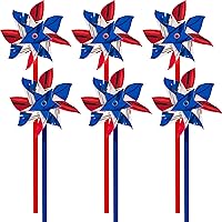 Dazzling Foil with Plastic Stick Pinwheel - 12.75 (Pack of 6) - Eye-Catching Design & Durable Material - Perfect for Outdoor Fun, Events, and Decorations