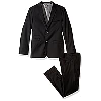 Isaac Mizrahi Boys' Solid 2pc Slim Fit Wool Suit