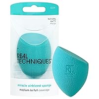 Miracle Airblend Sponge, Matte Makeup Blending Sponge, For Liquid, Cream, & Powder Products, Offers Medium To Full Coverage, Foundation Sponge, Latex-Free Foam, 1 Count