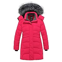 Wantdo Girl's Long Winter Coat Parka Water Resistant Warm Puffer Jacket
