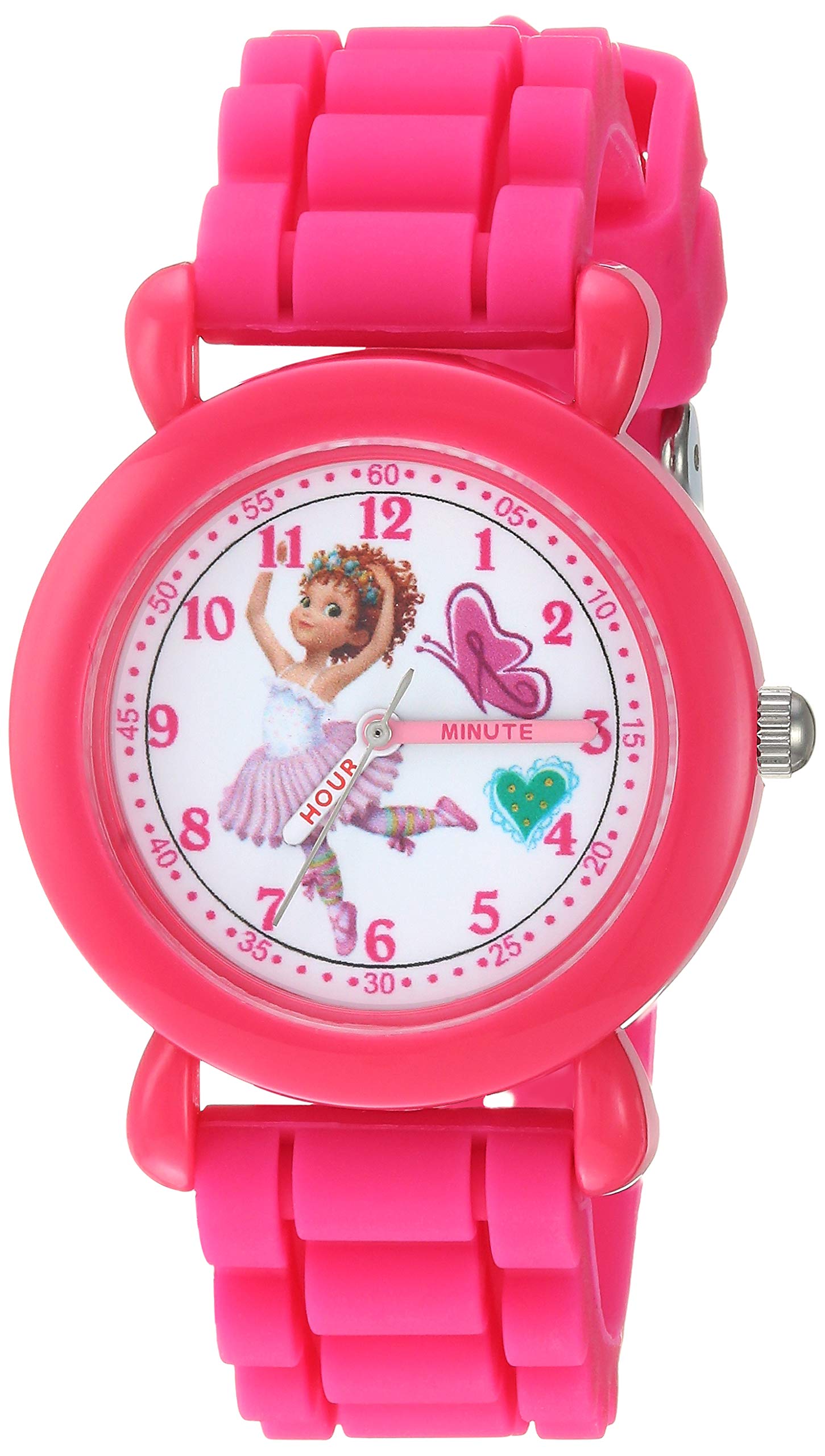 Disney Jr. Kids' Plastic Time Teacher Analog Quartz Silicone Strap Watch