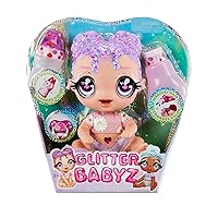 MGA'S Glitter BABYZ DREAMIA Stardust Baby Doll with 3 Magical Color  Changes, Pink Hair Rainbow Outfit, Diaper, Bottle, Pacifier Accessories-  Gift for