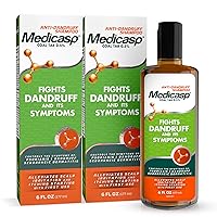 Medicasp Coal Tar Gel Anti Dandruff Shampoo, Treats Seborrheic Dermatitis & Psoriasis, Formulated for Dry, Flaky & Itchy Scalp Treatment, for Women & Men, 6 Ounce (Pack of 2)