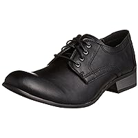 Dedes(デデス) Men's Oxford Plain Toe Outer Feather Babooch/5117, Black, 8.5