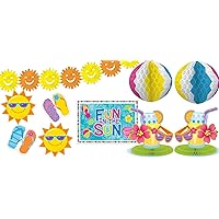 Amscan 246820 Fun in the Sun Party Decoration Kit, 1 kit