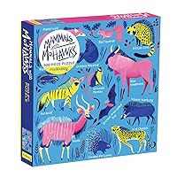 Mudpuppy Mammals with Mohawks 500 Piece Jigsaw Puzzle for Families and Kids, Funny Family Puzzle Featuring Cute Animals with Mohawks