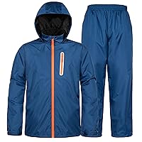 Rain Suits for Men Women Waterproof Lightweight Hooded Breathable Rain Gear Raincoat for Fishing Hiking Cycling