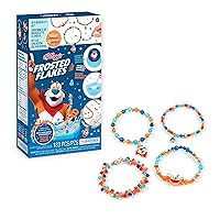 Make It Real: Kellogg's Cearlsly Cute - Frosted Flakes - DIY Bracelet Kit, 183 pcs, Tony The Tiger Charms, Create 4 Cereal Themed Bracelets, Tweens, Girls & Kids Ages 8+