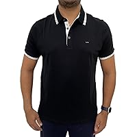 Michael Kors Mens Pima Soft Touch Classic Fit Polo Shirt Short Sleeve Pique
