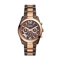 Fossil Women's ES4284 Perfect Boyfriend Analog Display Quartz Brown Watch