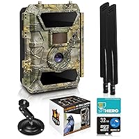 CREATIVE XP LTE 4G Cellular Trail Cameras + Golf Rangefinder 1100 Yards - Outdoor WiFi Full HD Wild Game Camera with Night Vision for Deer Hunting, Security - Wireless Waterproof and Motion Activated