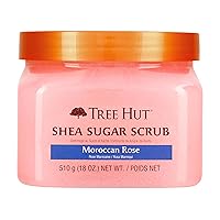 Shea Sugar Scrub Moroccan Rose, 18oz, Ultra Hydrating and Exfoliating Scrub for Nourishing Essential Body Care (Pack of 3)