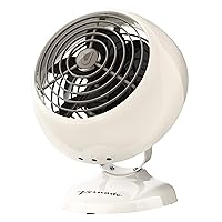 Vornado VFAN Mini Classic Personal Vintage Air Circulator Fan, Vintage White- Classic Base, Small