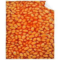 Baked Beans Food Throw Blanket - ​Super Soft Flannel Fleece Blanket for Gifts,Bedding Quilt Home Decor for Couch Sofa Bed All Season 60