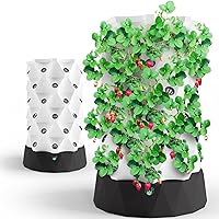 Nutraponics Hydroponics Growing System for Indoor Gardening - Vertical Aeroponic Tower Garden to Grow Herbs, Fruits & Vegetables - Aero Gardening System & Hydroponic Kit with 48 Grow Sites