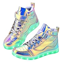 Light Up Shoes Men Women LED Shoes USB Recharging Adult Light Up Shoes High Top Glow in The Dark Shoes for Dancing Party Festivals