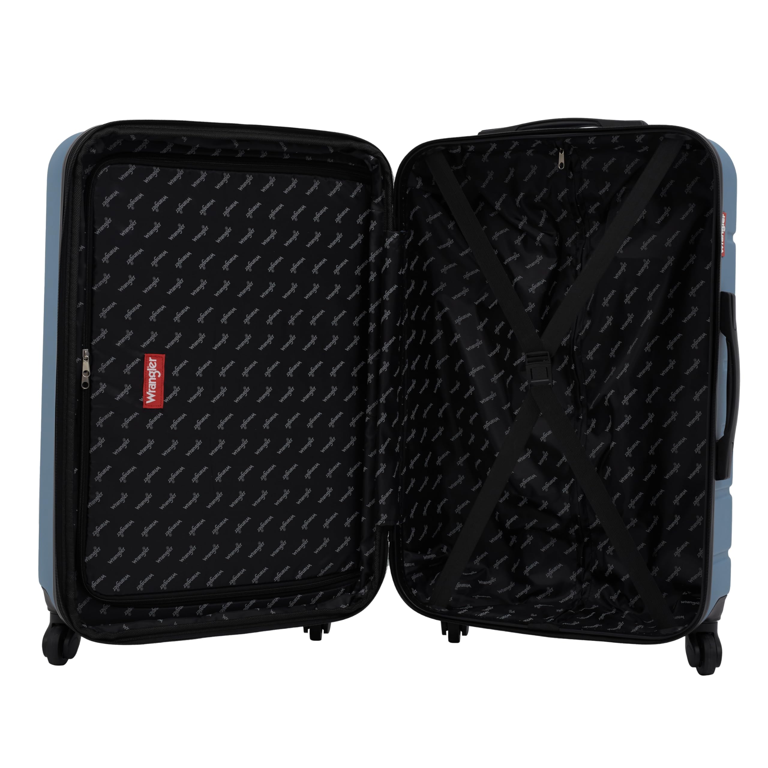 Wrangler Maverick 3 Piece Luggage Set, Blue Heaven