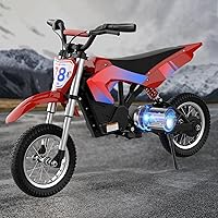 Electric Dirt Bike, Electric Motorcycle for Kids Ages 3-10- Up to 15.5MPH & 13.7 Miles Long-Range, 300W&36V