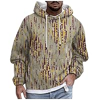 Men Hoodie,Big Tall Tie Dye Hoodie Mens Long Sleeve Vintage Graphic Fleece Hooded Pullover Sweatshirts With Pocket