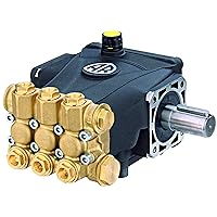 Annovi Reverberi RCA35G25N Solid Shaft N Version Replacement Commercial Pump. 2500 PSI, 3.5 GPM, 170 Bar, 1750 RPM, 24mm Solid Shaft, Forged Brass Head, Aluminum Connection Rods, Triplex Plunger Pump