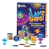 Learning Resources Slam Ships Sight Words Game - Ages 5+ Educational and Fun Games for Kids, Board Games for Kids, Kindergarten Games