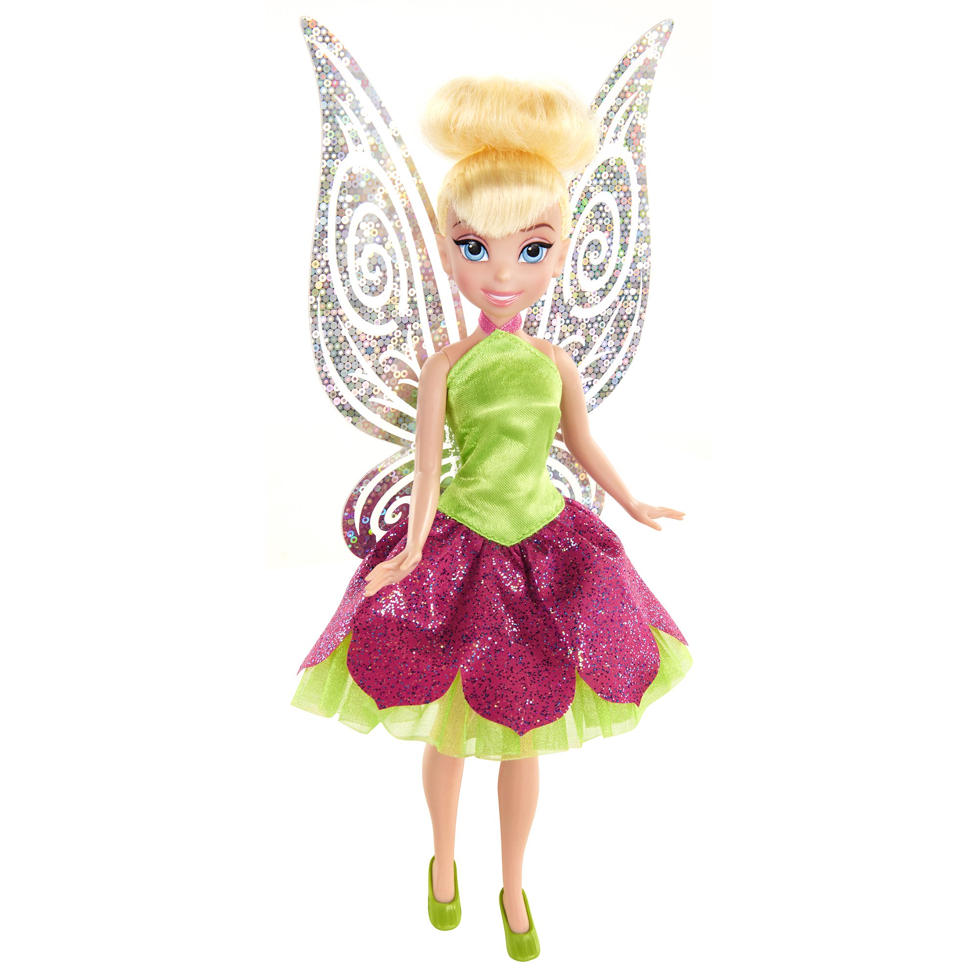 Disney Fairies Classic Tink with Dress Doll, Pink/Green