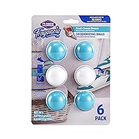 Fraganzia Deodorizing Balls in Lavender with Eucalyptus, 6 Count - No-Plug, Battery-Free Air Freshener for Shoes, Gym Bags, Lockers, Hampers, and Drawers, 6 Air Freshener Units