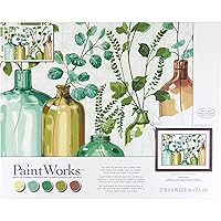 PaintWorks 73-91856 Mixed Greens Paint by Number Kit for Adults and Kids, 20
