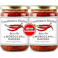 Casablanca Market Harissa Gourmet Hot Sauce –Harissa Sauce – Moroccan North African Spice Best Hot Sauce Gift Harissa Seasoning – Harissa Spice Red Hot Sauce – Harissa Paste Hot Sauces (10.5oz)