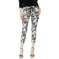 Women's Juniors Army Camo Camouflage Skinny Ladies Stretch Joggers