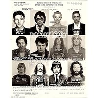 Famous Music Mugshot Collage 11 X 14 - Rock and Roll's Most Wanted - Stunning Mug Shot Photograph Collection - Busted - Rare Photo - Poster Art Print