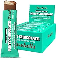 Barebells Soft Protein Bars Minty Chocolate - 12 Count, 1.9oz Bars - Protein Snacks with 16g of High Protein - Chocolate Protein Bar with 2g of Total Sugars - Soft Protein Snack & Breakfast Bars