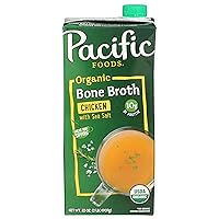 Pacific Foods Organic Chicken Bone Broth With Sea Salt, 32 oz Carton