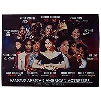 Famous African American Actresses Poster Black History Wall Art, 24