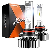 SEALIGHT 9005/HB3 Light Bulbs, HB3 Powersports Bulbs with 10 Mins Easy Installation, 99% Vehicles Adaptability, Non-polarity, 20000LM, Fog Light, Pack of 2