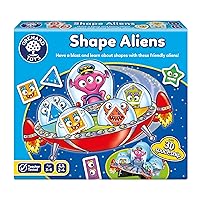 Orchard Toys Shape Aliens Game, Space themed Board Game, Family Fun, Family Game, Perfect for Kids Age 3-6