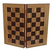 Traditional Olive Wood Backgammon - Chess Set - Without Chess pawns