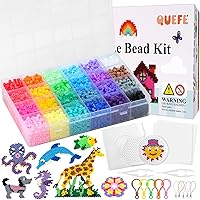 Quefe 11800Pcs Fuse Beads Craft Kit, 36 Colors 5Mm Beads, Melting