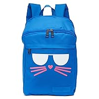 Karl Lagerfeld Paris Women's Lightweight Cat Backpack, Blue, One Size
