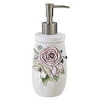 Avanti Linens - Soap Dispenser/Lotion Pump, Guest Bathroom Essentials, Floral Home Decor (Spring Garden Collection)