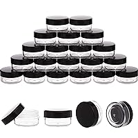 10 Gram Sample Containers with Lids, 10ML Sample Jars, 40 PCS Small Cosmetic Sample Containers for Makeup, Lotion, Eye Shadow, Liquids, Powder, Lip Balms