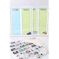 90 Real Life Photos Picture Cards & 3 Home, School, & On The Go Chart -Great for Children’s Daily Routine, Chores & Responsibilities -Promotes Great Behavior & Independence (Consumer Needs to Cut)