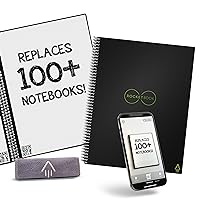 Rocketbook Core Reusable Smart Notebook | Innovative, Eco-Friendly, Digitally Connected Notebook with Cloud Sharing Capabilities | Dotted, 8.5