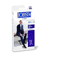 JOBST forMen Knee High Open Toe 30-40 mmHg Ribbed Dress Compression Socks