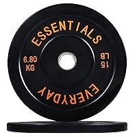 BalanceFrom Color Coded Olympic Bumper Plate Weight Plate with Steel Hub