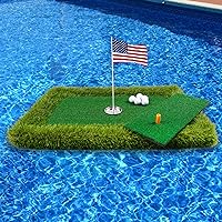 Lesmart Floating Golf Green for Pool,Floating Chipping Mat,Floating Putting Green,Floating Golf Mat Golf Game for Pool Backyard Floating Mat, Pool Golf