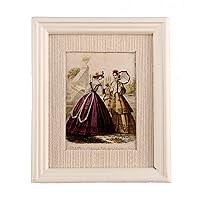 Melody Jane Dolls Houses House Miniature Accessory Winter Fashion Picture Painting White Frame
